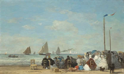 Strandszene in Trouville, 1863